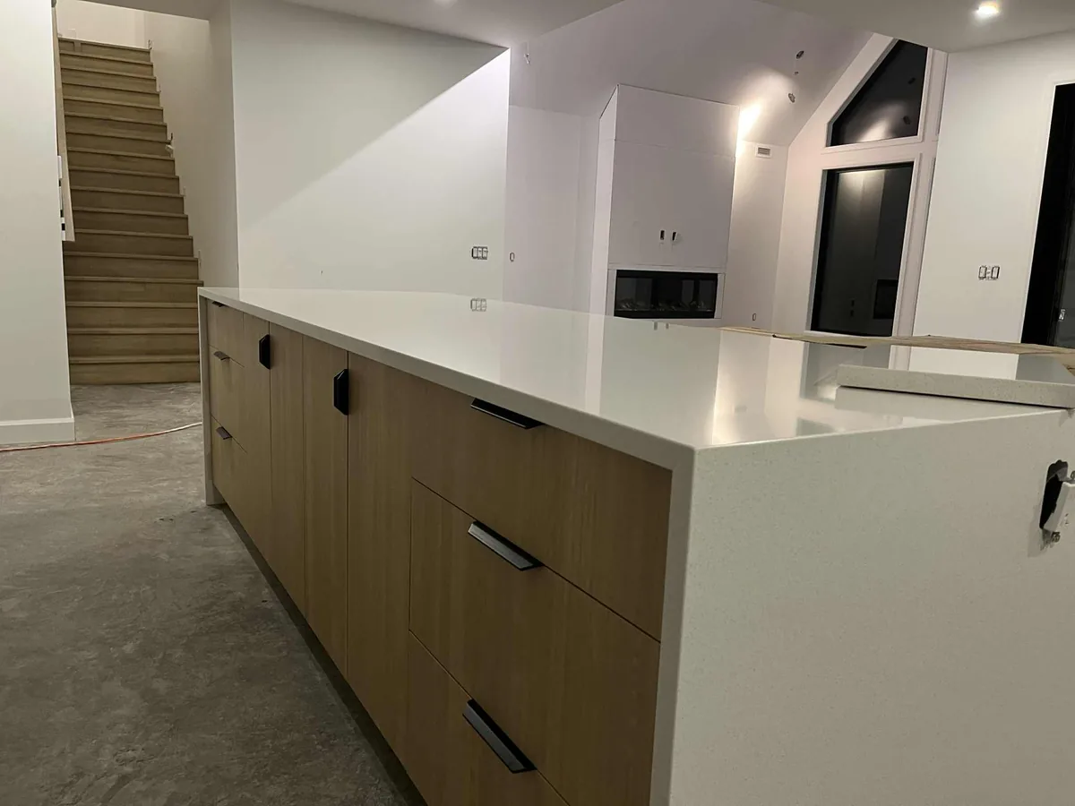 Nettoyage après construction maison neuve Drummondville — salon